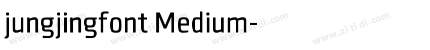 jungjingfont Medium字体转换